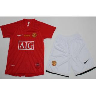 Manchester United 1a Equipación UCL FINAL 07/08 - NIÑOS